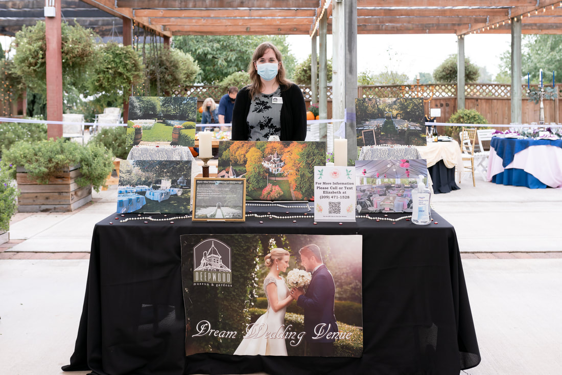 Deepwood Museum and Gardens at the 2020 Willamette Valley Wedding Professionals Wedding Showcase at Log House Garden at Willow Lake.