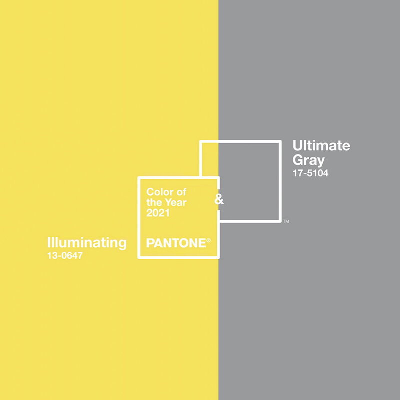 Pantone Color of the year 2021- Illuminating and Ultimate Gray